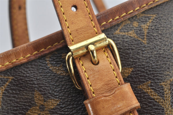 Authentic Louis Vuitton Monogram Bucket GM Shoulder Tote Bag M42236 Junk 3962I