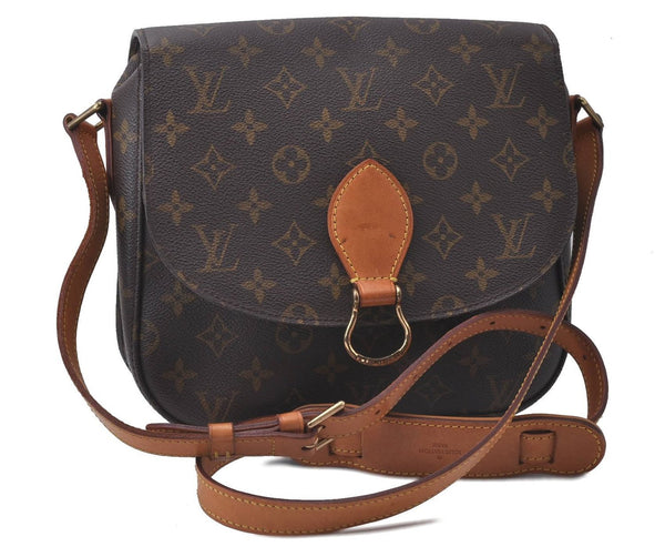 Auth Louis Vuitton Monogram Saint Cloud GM Shoulder Cross Bag M51242 LV 3963D