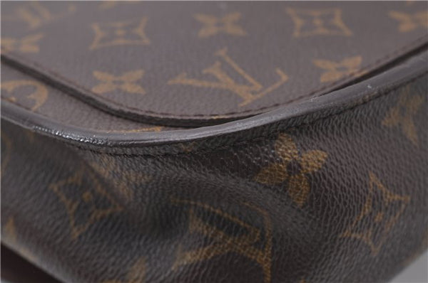 Auth Louis Vuitton Monogram Saint Cloud GM Shoulder Cross Bag M51242 LV 3963D