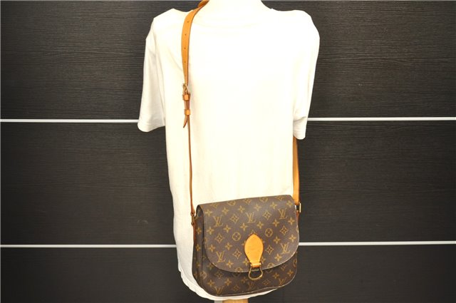 Auth Louis Vuitton Monogram Saint Cloud GM Shoulder Cross Bag M51242 LV 3963D