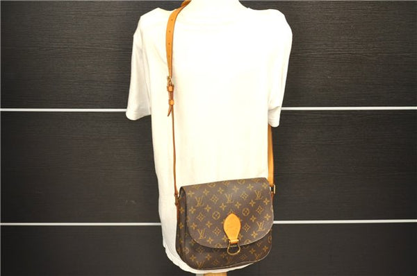 Auth Louis Vuitton Monogram Saint Cloud GM Shoulder Cross Bag M51242 LV 3963D