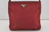 Authentic PRADA TESSUTO CITY Nylon Shoulder Hand Bag B6243 Bordeaux Red 3963I