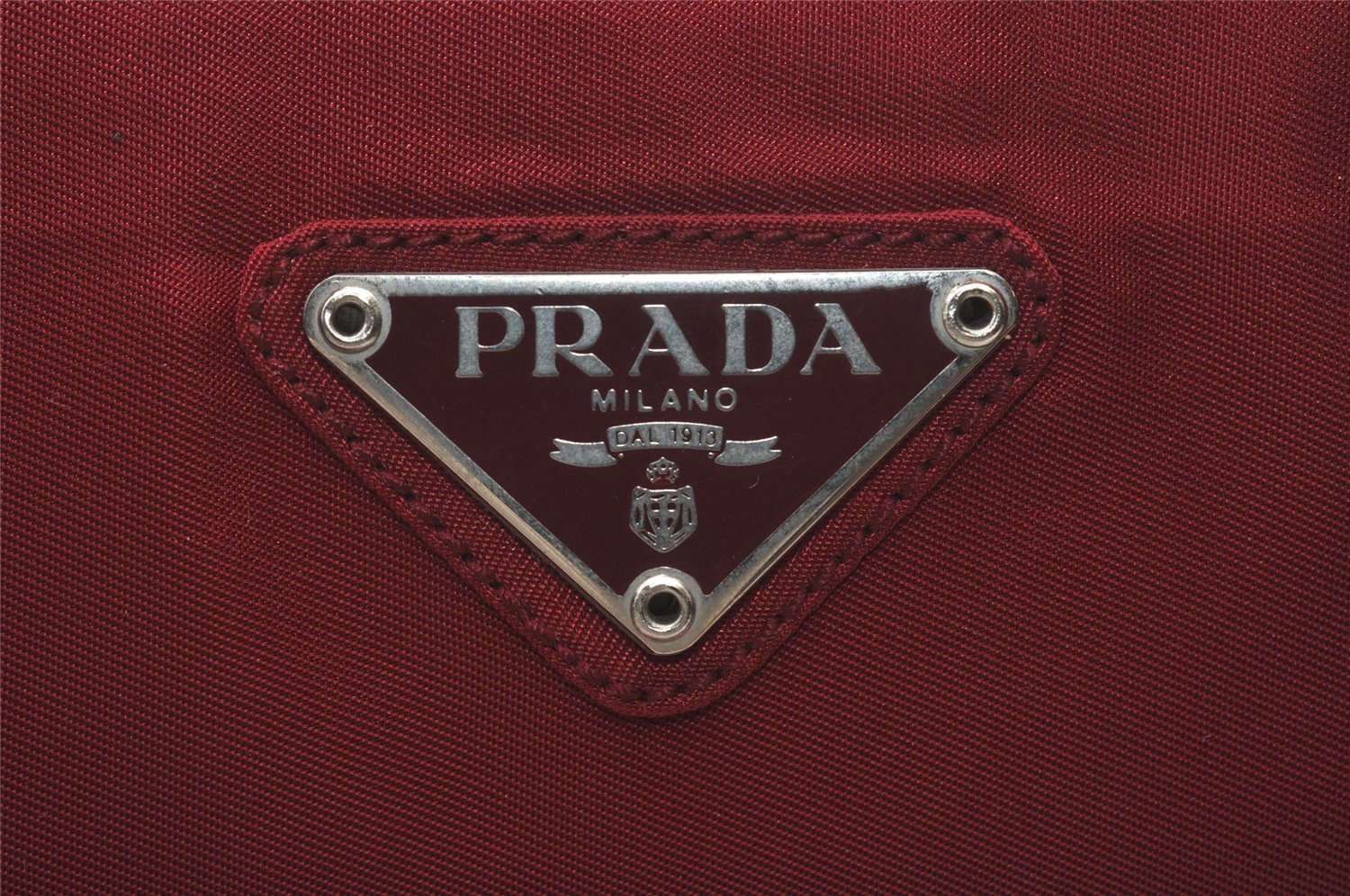 Authentic PRADA TESSUTO CITY Nylon Shoulder Hand Bag B6243 Bordeaux Red 3963I