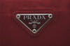 Authentic PRADA TESSUTO CITY Nylon Shoulder Hand Bag B6243 Bordeaux Red 3963I