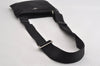 Authentic PRADA Nylon Tessuto Leather Shoulder Cross Body Bag Purse Black 3965I