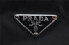 Authentic PRADA Nylon Tessuto Leather Shoulder Cross Body Bag Purse Black 3965I