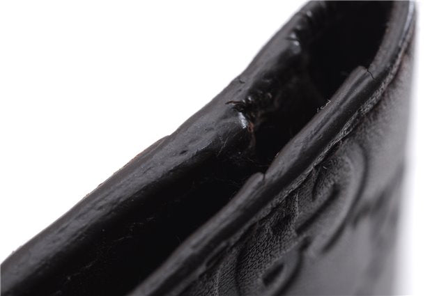 Authentic GUCCI Guccissima Card Case GG Leather 146230 Brown 3966E