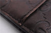 Authentic GUCCI Guccissima Card Case GG Leather 146230 Brown 3966E