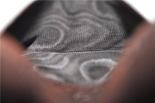 Authentic GUCCI Guccissima Card Case GG Leather 146230 Brown 3966E