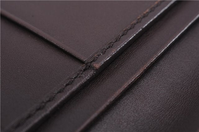 Authentic GUCCI Guccissima Card Case GG Leather 146230 Brown 3966E