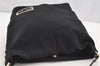 Authentic FENDI Vintage Shoulder Hand Bag Purse Jersey Leather Black 3966I