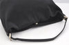 Authentic FENDI Vintage Shoulder Hand Bag Purse Jersey Leather Black 3966I