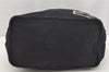 Authentic FENDI Vintage Shoulder Hand Bag Purse Jersey Leather Black 3966I