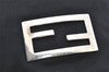 Authentic FENDI Vintage Shoulder Hand Bag Purse Jersey Leather Black 3966I