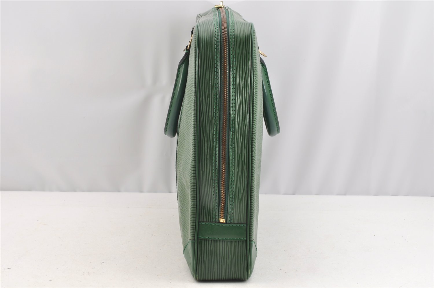 Authentic Louis Vuitton Epi Porte Documents Voyage Briefcase M54474 Green  3968I