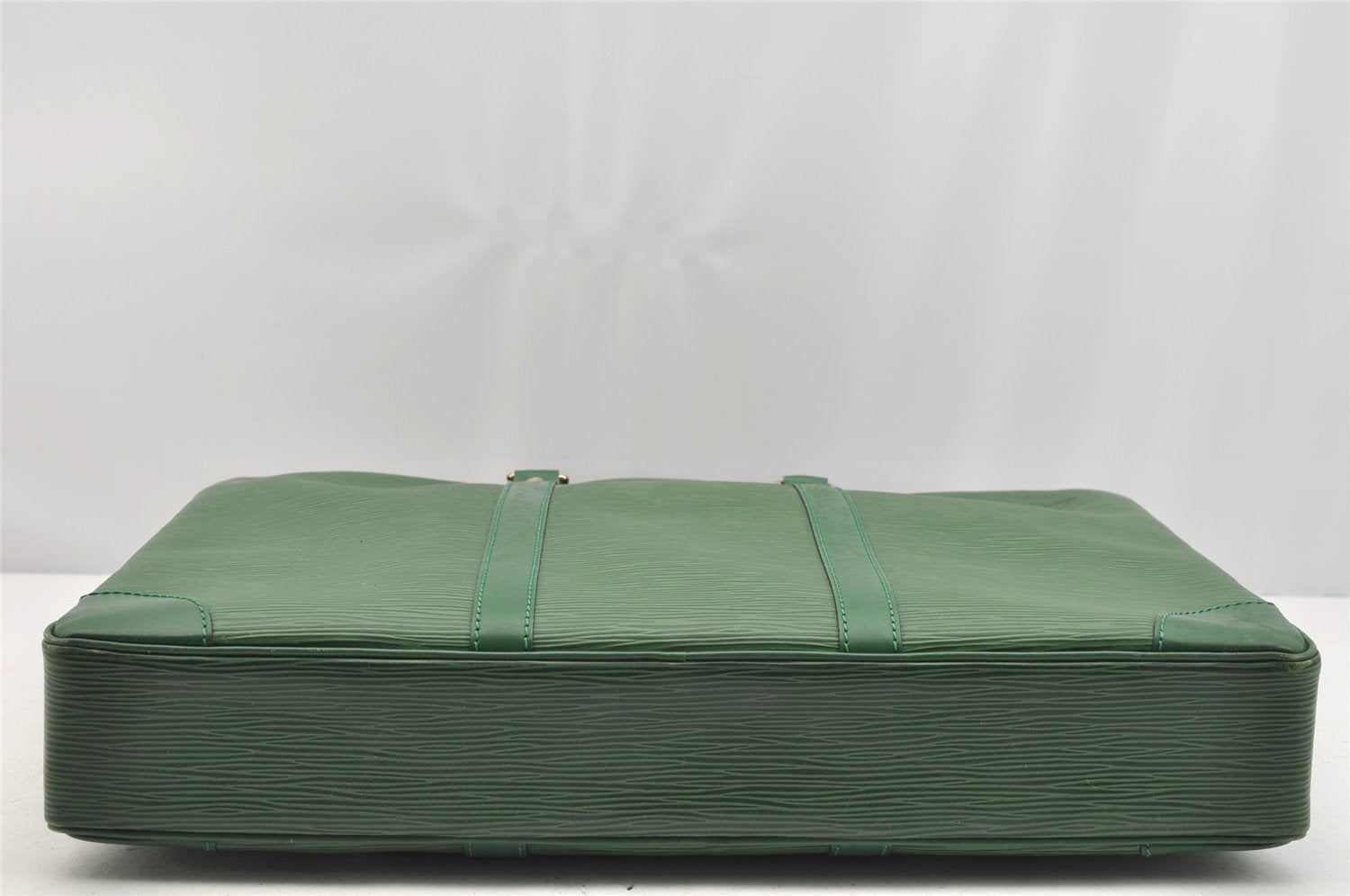 Authentic Louis Vuitton Epi Porte Documents Voyage Briefcase M54474 Green  3968I