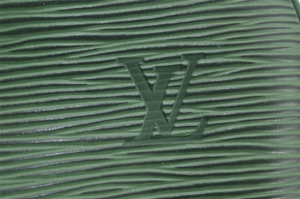 Authentic Louis Vuitton Epi Porte Documents Voyage Briefcase M54474 Green  3968I
