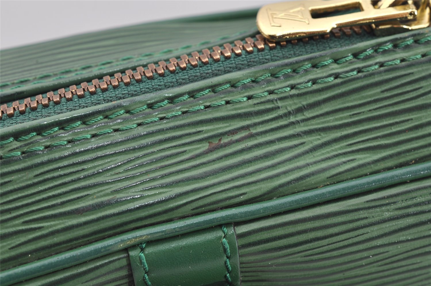 Authentic Louis Vuitton Epi Porte Documents Voyage Briefcase M54474 Green  3968I