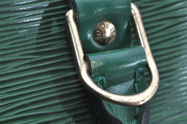 Authentic Louis Vuitton Epi Porte Documents Voyage Briefcase M54474 Green  3968I