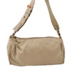 Authentic PRADA Nylon Tessuto Saffiano Leather Shoulder Hand Bag Beige 3971I