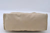 Authentic PRADA Nylon Tessuto Saffiano Leather Shoulder Hand Bag Beige 3971I