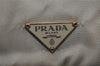 Authentic PRADA Nylon Tessuto Saffiano Leather Shoulder Hand Bag Beige 3971I