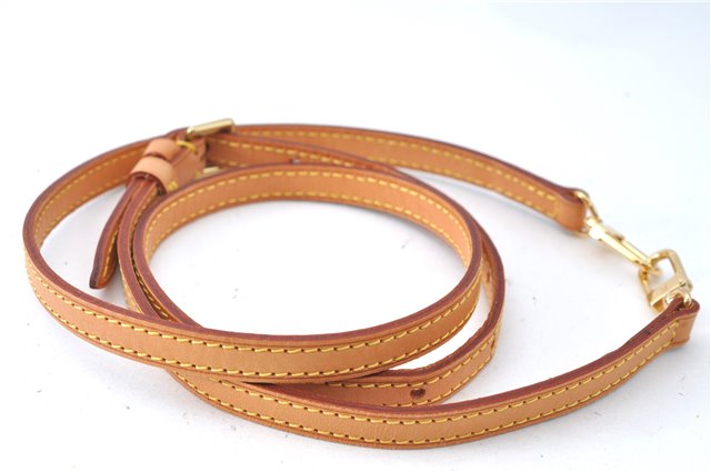Authentic Louis Vuitton Leather Shoulder Strap Beige 39-46.1
