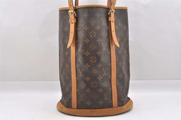 Authentic Louis Vuitton Monogram Bucket GM Shoulder Tote Bag M42236 Junk 3976I