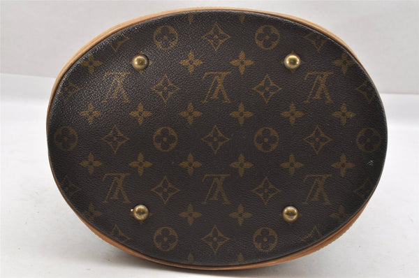 Authentic Louis Vuitton Monogram Bucket GM Shoulder Tote Bag M42236 Junk 3976I