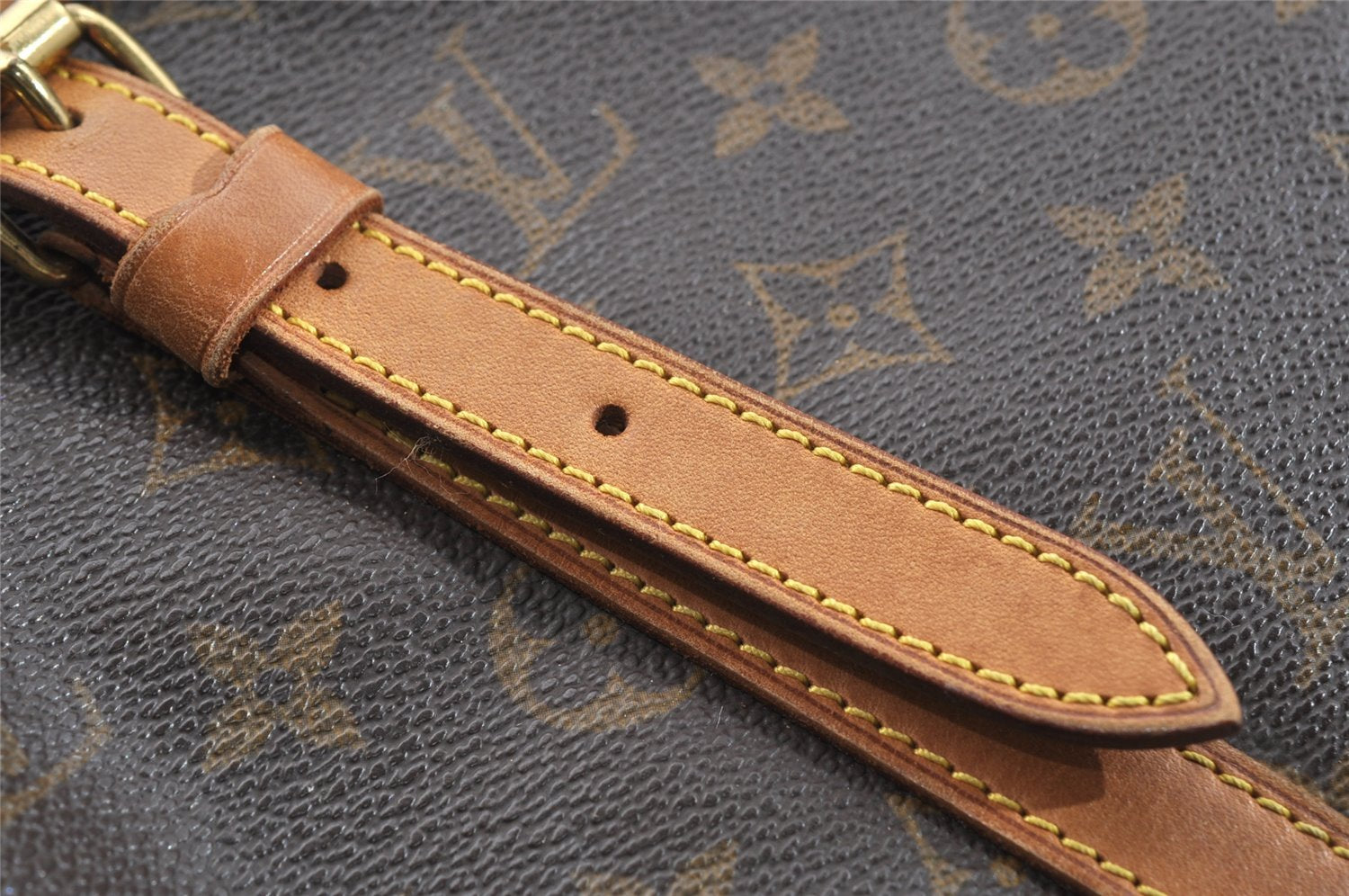 Authentic Louis Vuitton Monogram Bucket GM Shoulder Tote Bag M42236 Junk 3976I