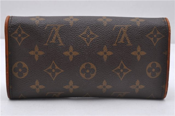 Authentic Louis Vuitton Monogram Pochette Twin PM Shoulder Bag M51854 LV 3977D