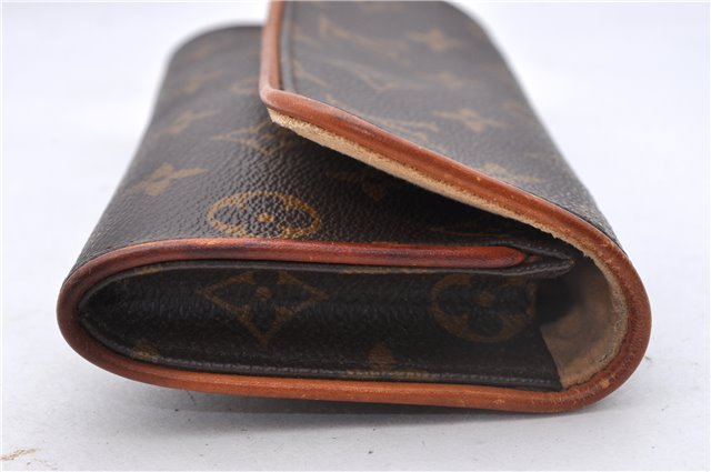 Authentic Louis Vuitton Monogram Pochette Twin PM Shoulder Bag M51854 LV 3977D