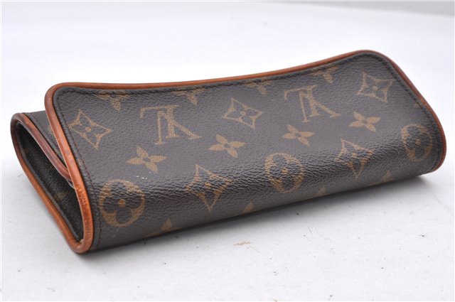 Authentic Louis Vuitton Monogram Pochette Twin PM Shoulder Bag M51854 LV 3977D