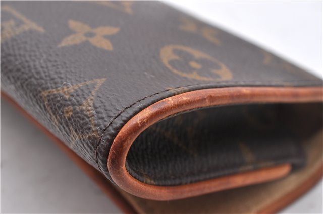 Authentic Louis Vuitton Monogram Pochette Twin PM Shoulder Bag M51854 LV 3977D