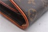 Authentic Louis Vuitton Monogram Pochette Twin PM Shoulder Bag M51854 LV 3977D