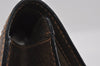 Authentic GUCCI Web Sherry Line Clutch Hand Bag GG PVC Leather Brown Junk 3977I