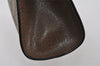 Authentic GUCCI Web Sherry Line Clutch Hand Bag GG PVC Leather Brown Junk 3977I