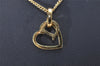 Authentic Christian Dior Vintage Gold Tone Chain Pendant Necklace CD 3979I