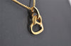 Authentic Christian Dior Vintage Gold Tone Chain Pendant Necklace CD 3979I