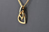 Authentic Christian Dior Vintage Gold Tone Chain Pendant Necklace CD 3979I