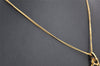 Authentic Christian Dior Vintage Gold Tone Chain Pendant Necklace CD 3979I