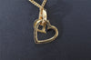 Authentic Christian Dior Vintage Gold Tone Chain Pendant Necklace CD 3979I