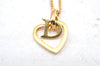 Authentic Christian Dior Vintage Gold Tone Chain Pendant Necklace CD 3979I