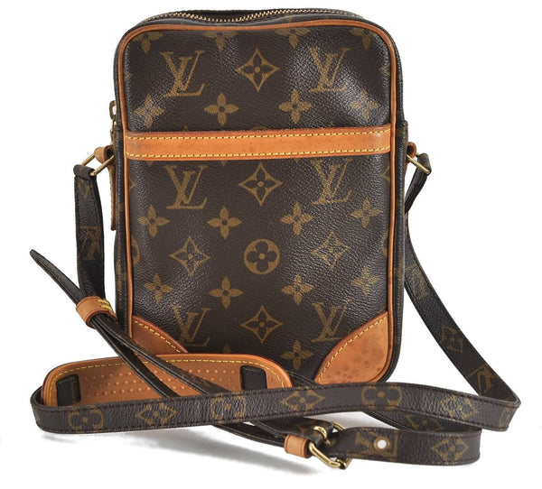 Authentic Louis Vuitton Monogram Danube Shoulder Cross Body Bag M45266 LV 3980D