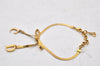 Authentic Christian Dior Vintage Chain Bracelet Gold Tone CD 3980I