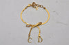 Authentic Christian Dior Vintage Chain Bracelet Gold Tone CD 3980I