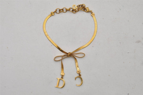 Authentic Christian Dior Vintage Chain Bracelet Gold Tone CD 3980I