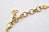 Authentic Christian Dior Vintage Chain Bracelet Gold Tone CD 3980I