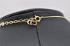 Authentic Christian Dior Vintage Gold Tone Chain Pendant Necklace CD 3982I