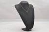 Authentic Christian Dior Vintage Gold Tone Chain Pendant Necklace CD 3983I